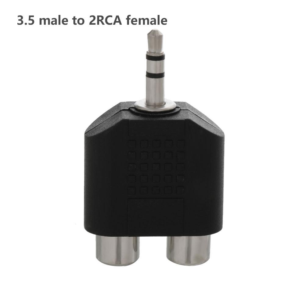 3.5mm to Dual 2 RCA Female Male Jack Audio Adapter Y Splitter Audio Adapter for TV Video Headphone Converter Video Accessories
3.5mm to Dual 2 RCA Female Male Jack Audio Adapter Y Splitter Audio Adapter for TV Video Headphone Converter Video Accessories