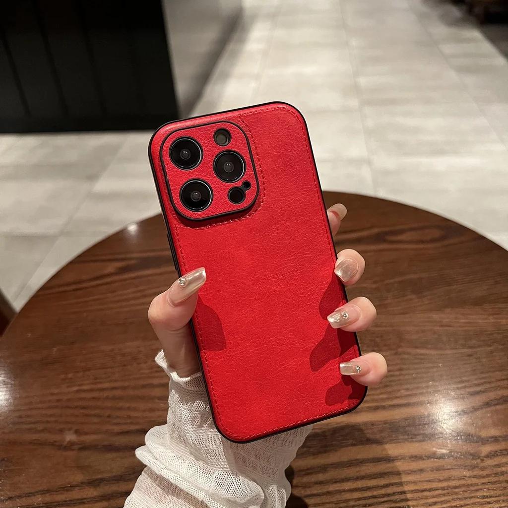 Luxury Leather Phone Case for iPhone 15 Pro Max 16 Air 17 14 Plus 13 12 11 X Xs Xr 7 8 SE3 Precise Lens Protective Soft Cover iPhone 15 Pro Max червоний
Luxury Leather Phone Case for iPhone 15 Pro Max 16 Air 17 14 Plus 13 12 11 X Xs Xr 7 8 SE3 Precise Lens Protective Soft Cover iPhone 15 Pro Max червоний