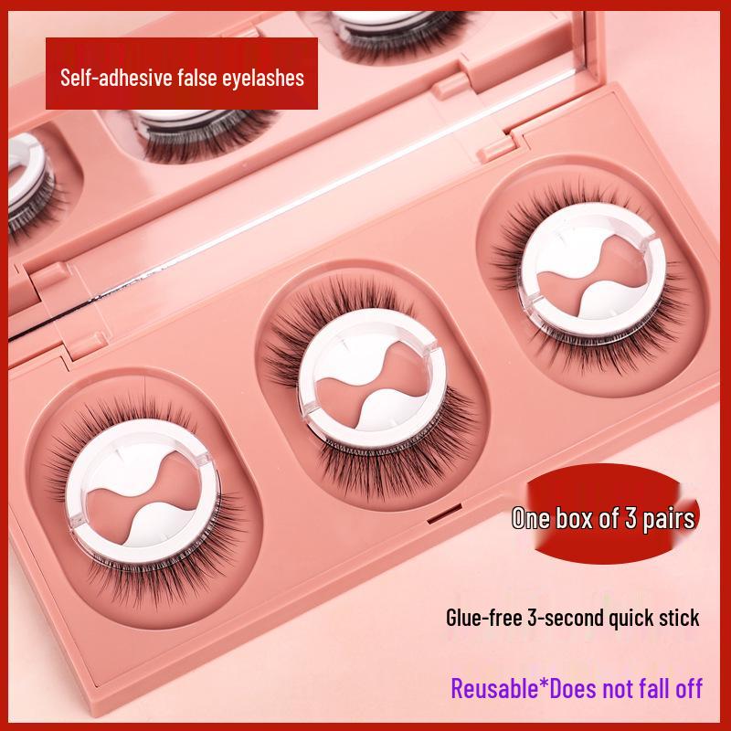 In Stock: Set of 3 Pairs Self-Adhesive False Eyelashes - Mixed Styles & Natural Look Three pairs mixed (with spare adhesive strips)
In Stock: Set of 3 Pairs Self-Adhesive False Eyelashes - Mixed Styles & Natural Look Three pairs mixed (with spare adhesive strips)