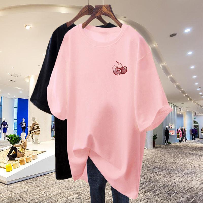 Apricot T-shirt women s summer short-sleeved lower body missing loose 2025 new large version half-sleeved butt-covering top tide S
Apricot T-shirt women s summer short-sleeved lower body missing loose 2025 new large version half-sleeved butt-covering top tide S