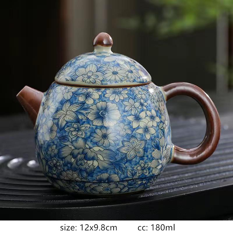170ml Ceramic Enamel Color Teapot Ball Hole Filter Dragon Egg Pot Home Beauty Tea Infuser Chinese Ceramic Tea Accessories
170ml Ceramic Enamel Color Teapot Ball Hole Filter Dragon Egg Pot Home Beauty Tea Infuser Chinese Ceramic Tea Accessories