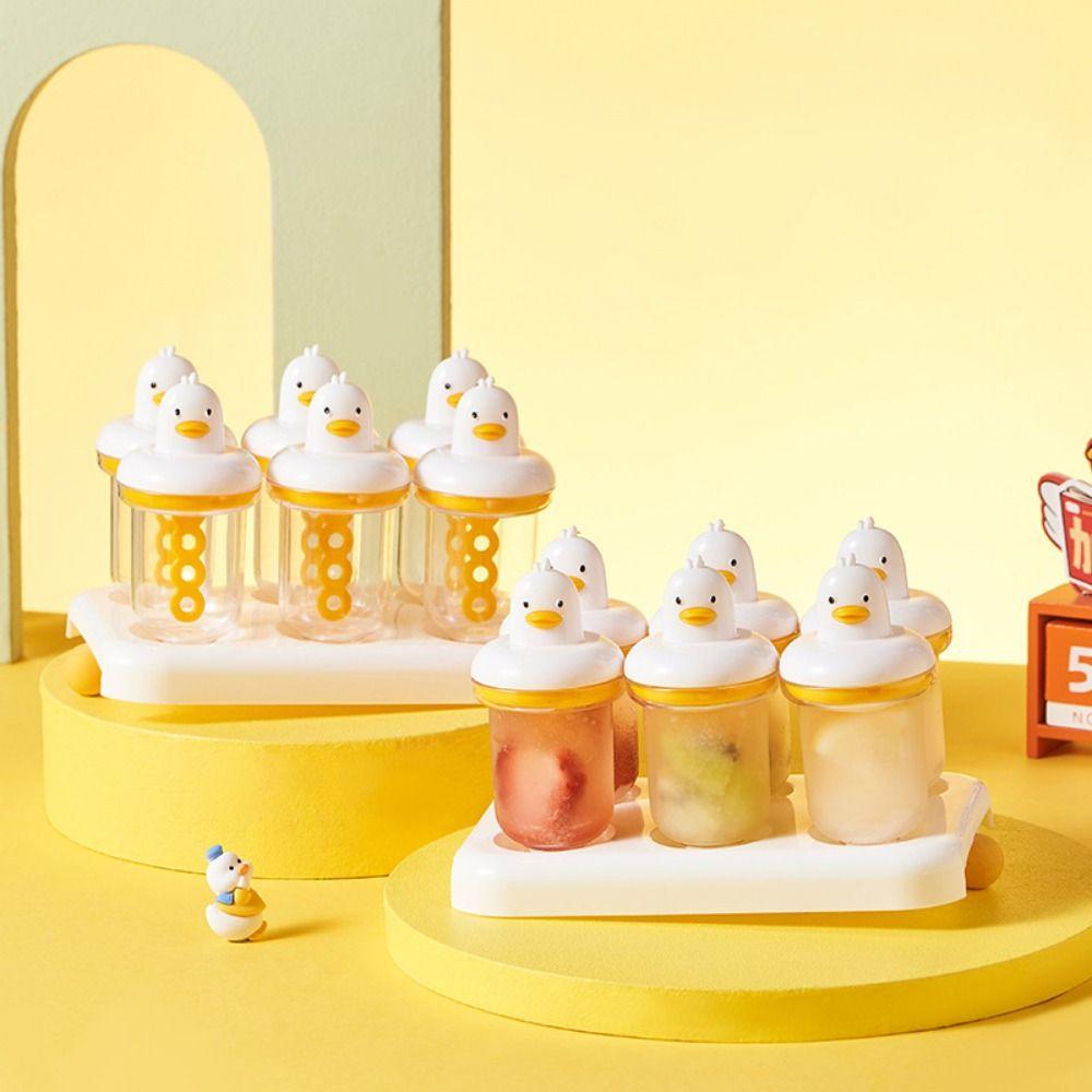 Набор форм для мороженого на 6 ячеек, форма утки, поднос для кубиков льда, не содержит БФА, форма для льда в виде утки, бытовой жёлтый
Набор форм для мороженого на 6 ячеек, форма утки, поднос для кубиков льда, не содержит БФА, форма для льда в виде утки, бытовой жёлтый