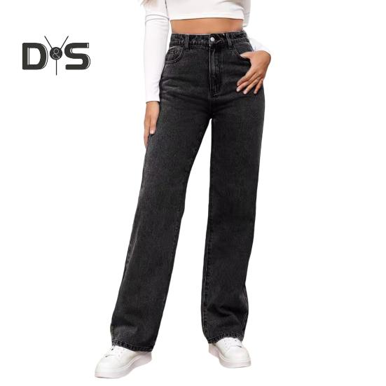 Женские прямые расклешенные джинсы с высокой талией, застегивающиеся на молнию, однотонные джинсовые брюки с карманами для повседневной носки, школьные поездки на работу XXL
Женские прямые расклешенные джинсы с высокой талией, застегивающиеся на молнию, однотонные джинсовые брюки с карманами для повседневной носки, школьные поездки на работу XXL