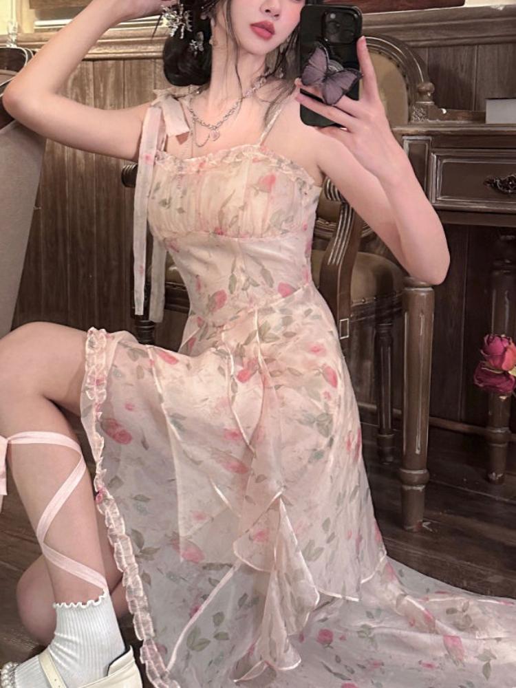 Летние корейские платья Kawaii с цветочным принтом, женские кружевные милые вечерние платья трапециевидной формы, женское японское повседневное милое платье на подтяжках с принтом, 2024
Летние корейские платья Kawaii с цветочным принтом, женские кружевные милые вечерние платья трапециевидной формы, женское японское повседневное милое платье на подтяжках с принтом, 2024