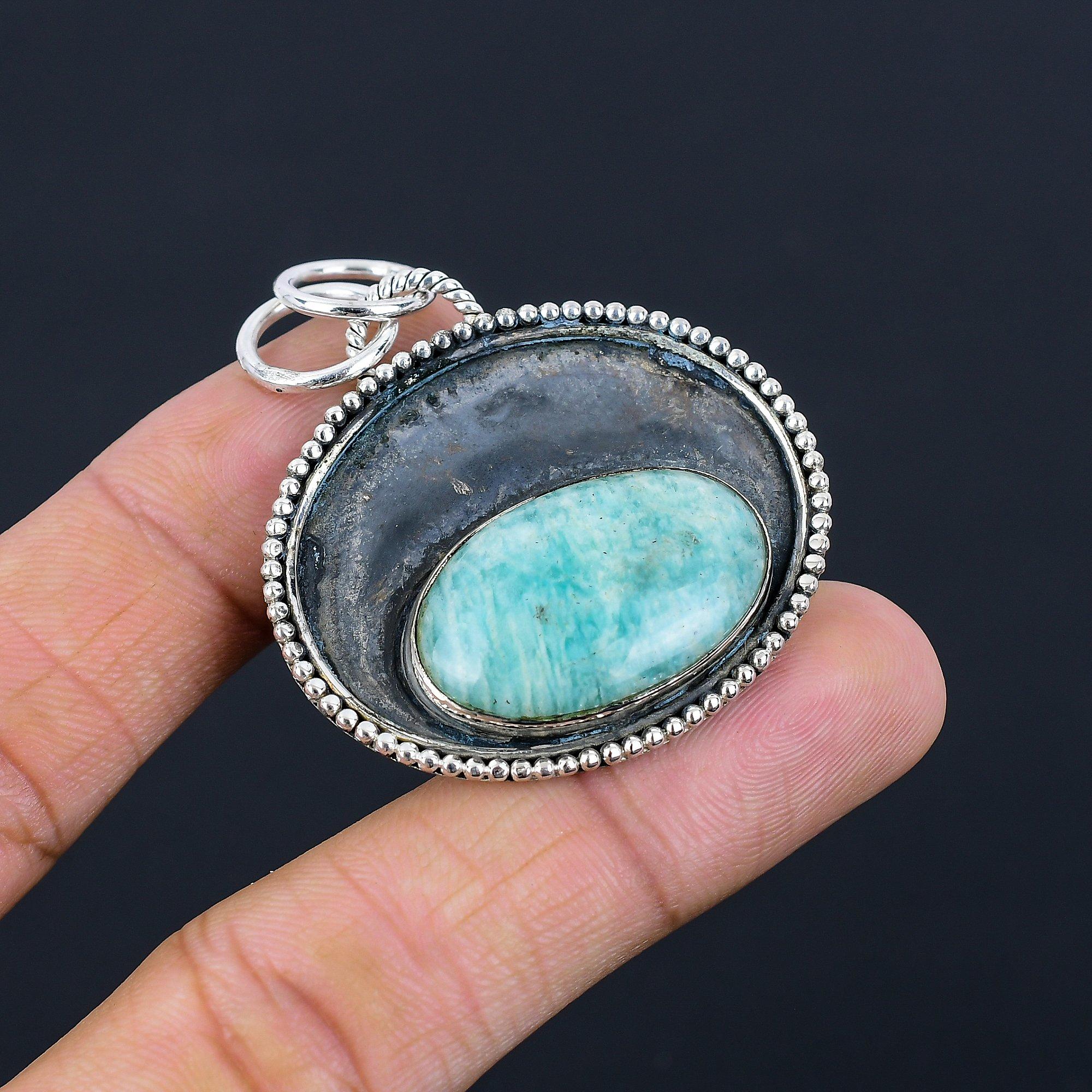 Подарок для женщин Ювелирная подвеска Серебро 925 пробы Натуральный камень амазонит
Подарок для женщин Ювелирная подвеска Серебро 925 пробы Натуральный камень амазонит