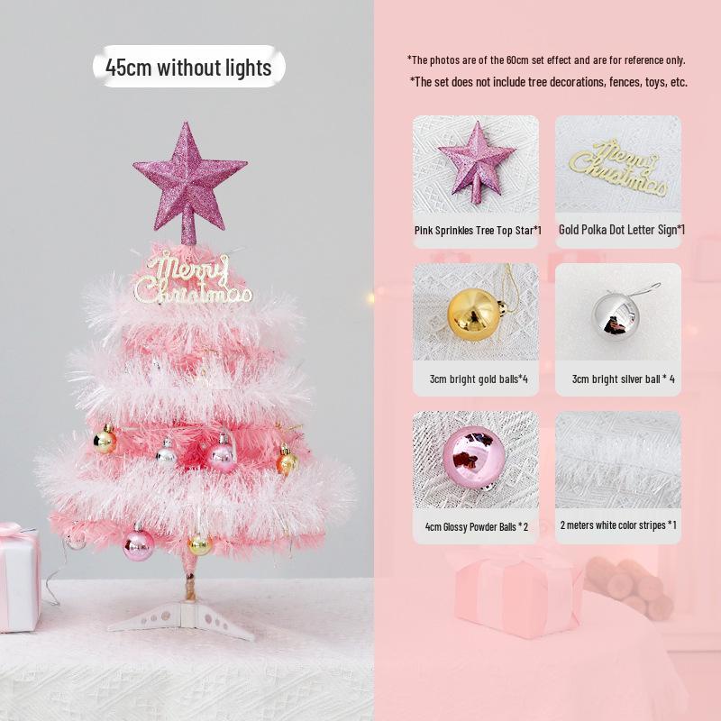 Pink Mini Christmas Tree - 45/60cm Desktop Decoration Ornament for Home or Mall
Pink Mini Christmas Tree - 45/60cm Desktop Decoration Ornament for Home or Mall
