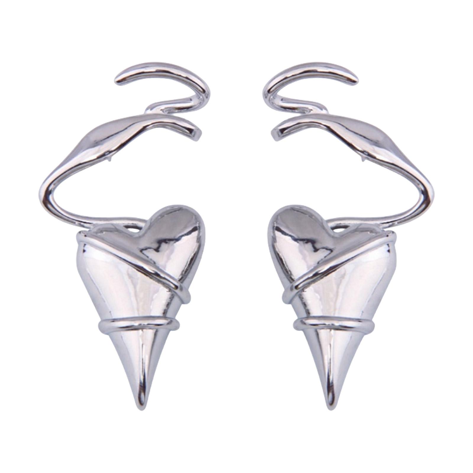 Элегантные серьги в форме сердца с золотыми/серебряными серьгами-проволоками, аксессуары для ушей для модных женщин серебряный
Элегантные серьги в форме сердца с золотыми/серебряными серьгами-проволоками, аксессуары для ушей для модных женщин серебряный