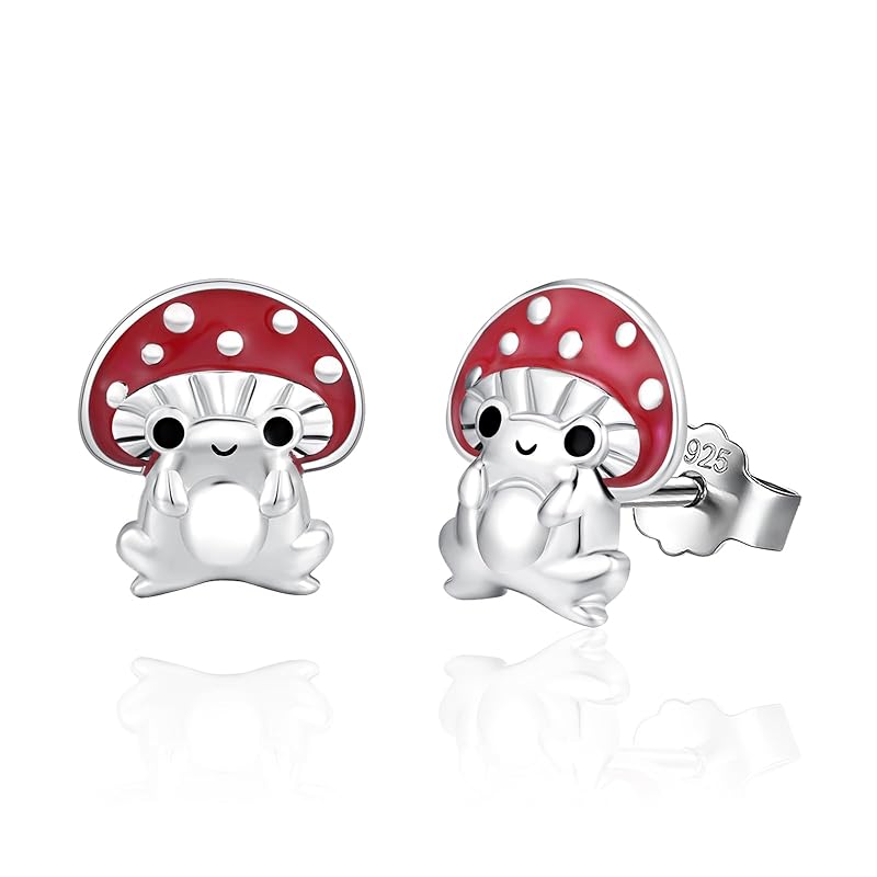 StoryMidir frog earrings cute animal earrings Cattail silver 925 Compatible with metal allergies mushroom stud earrings frog ladies earrings green
StoryMidir frog earrings cute animal earrings Cattail silver 925 Compatible with metal allergies mushroom stud earrings frog ladies earrings green