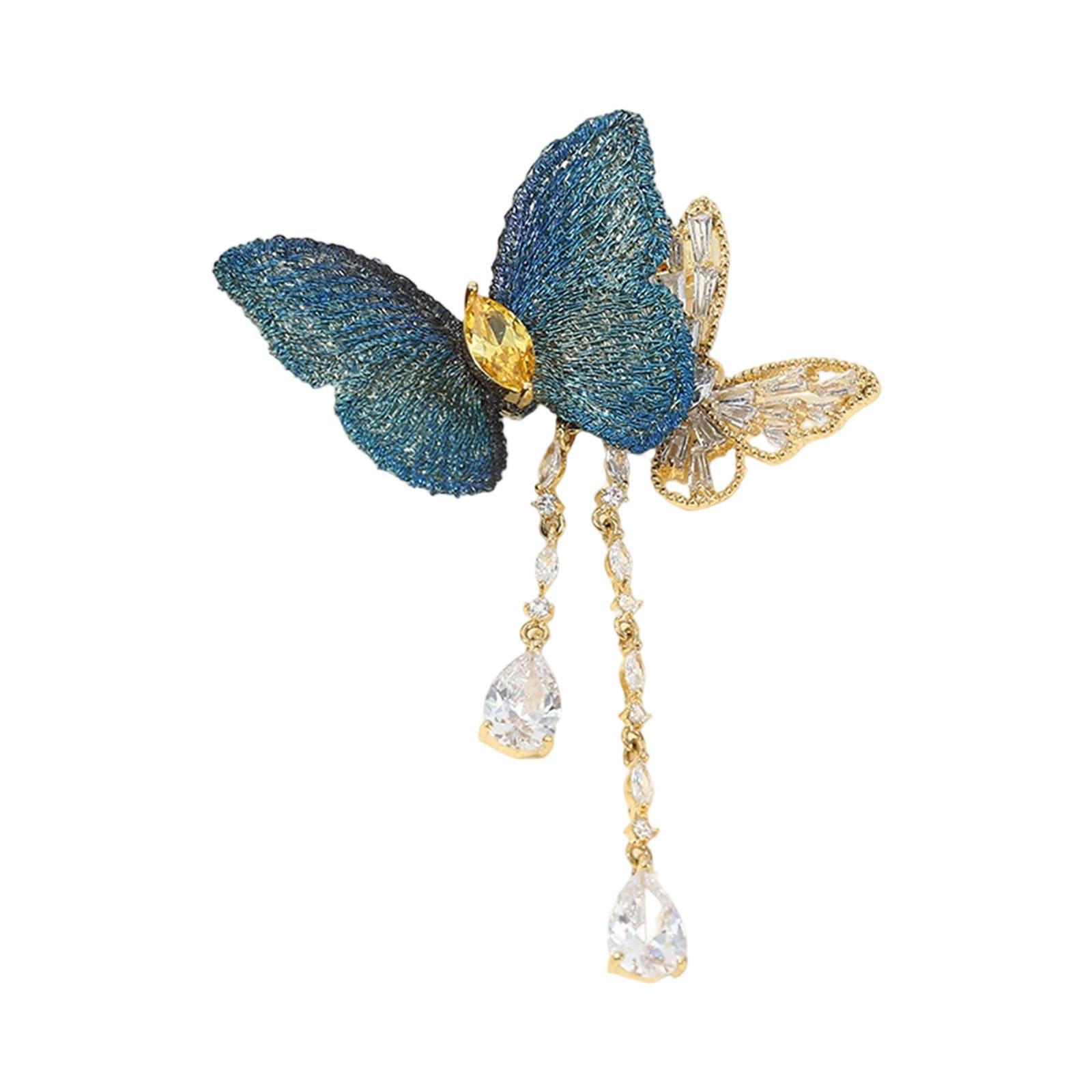 Crafted Fabric Butterfly Pin Lightweight Jewelry Accessory For Women
Crafted Fabric Butterfly Pin Lightweight Jewelry Accessory For Women