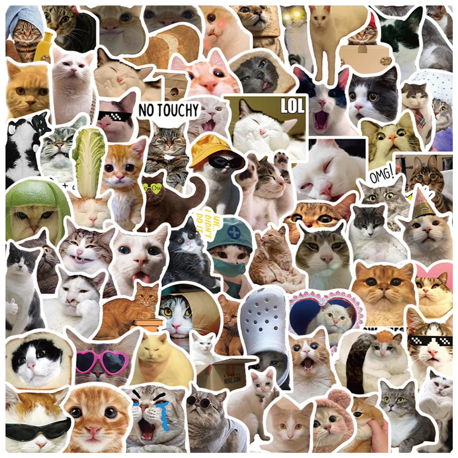 DELUXEFOX Cute Cat Sticker Set (100 Pieces) Waterproof Sticker Carry Case Suitcase Sticker Car Bike Sticker Set Doodle Sticker Seal Set Versatile
DELUXEFOX Cute Cat Sticker Set (100 Pieces) Waterproof Sticker Carry Case Suitcase Sticker Car Bike Sticker Set Doodle Sticker Seal Set Versatile