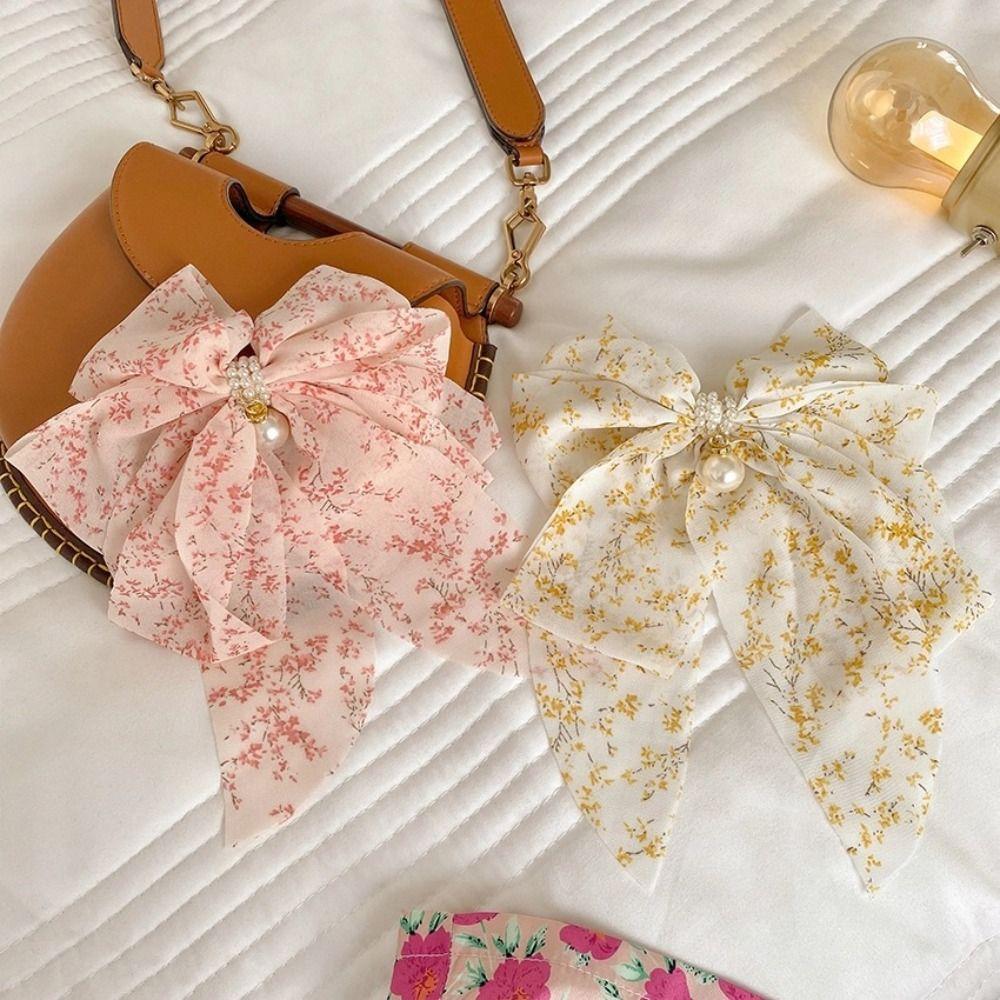 Bowknot Pearl Chiffon Hair Clips Pink Floral Ribbon Barrettes Sweet Large Bow Hair Clips Girl белый
Bowknot Pearl Chiffon Hair Clips Pink Floral Ribbon Barrettes Sweet Large Bow Hair Clips Girl белый