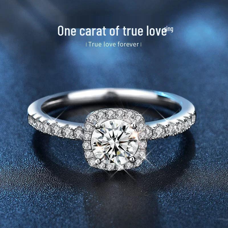925 Sterling Silver Princess Cut Moissanite Baguette Ring - Elegant Women s Light Luxury, One Carat Valentine s Day Gift Adjustable Open Size
925 Sterling Silver Princess Cut Moissanite Baguette Ring - Elegant Women s Light Luxury, One Carat Valentine s Day Gift Adjustable Open Size