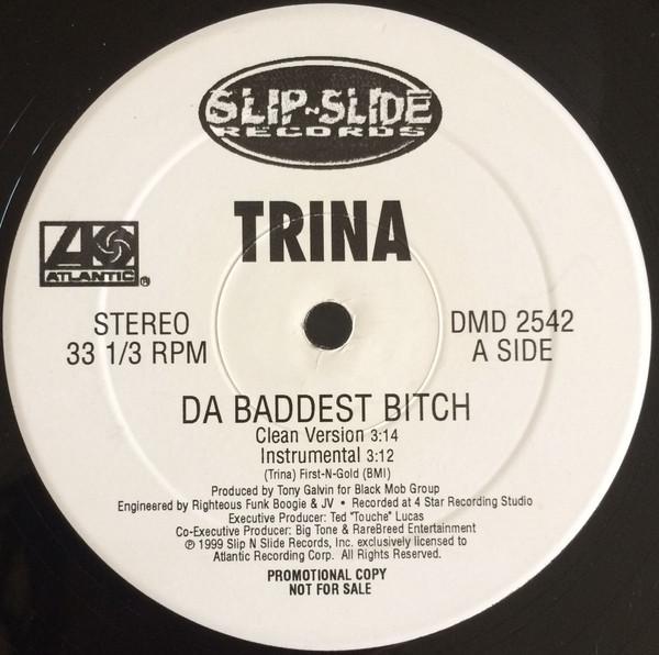 12-дюймовая пластинка TRINA - Da Baddest Bitch 084637 Slip-N-Slide Re 1999 US Рэп и хип-хоп/R&B Б/У
12-дюймовая пластинка TRINA - Da Baddest Bitch 084637 Slip-N-Slide Re 1999 US Рэп и хип-хоп/R&B Б/У
