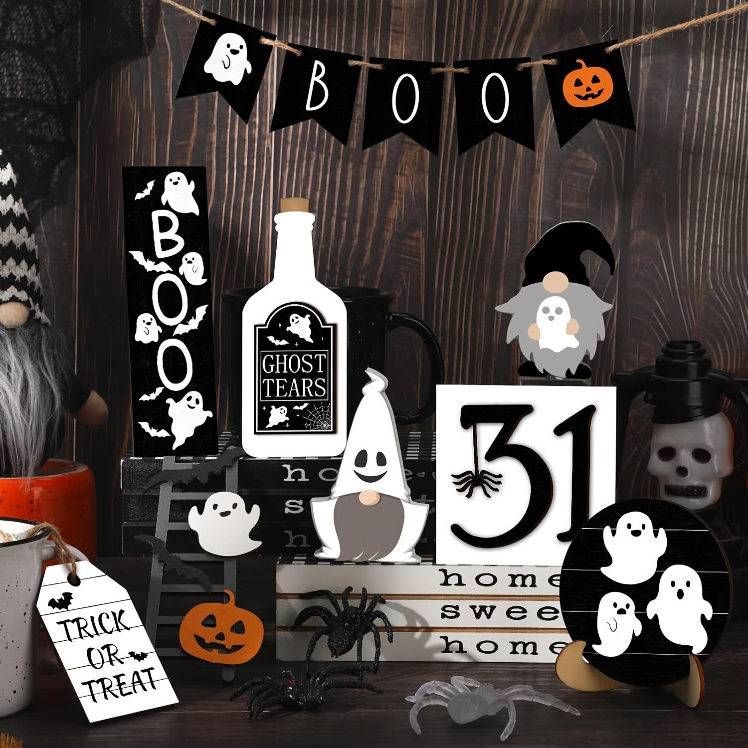 12PC Set Halloween Tiered Tray Decor - Spooky Wooden Decor for Farmhouse Rustic Horror Atmosphere
12PC Set Halloween Tiered Tray Decor - Spooky Wooden Decor for Farmhouse Rustic Horror Atmosphere