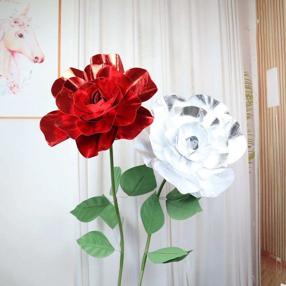 fashion Fake Foam Rose 30/40/50cm Artificial Flowers New Giant Rose Flower Head silver-40cm
fashion Fake Foam Rose 30/40/50cm Artificial Flowers New Giant Rose Flower Head silver-40cm