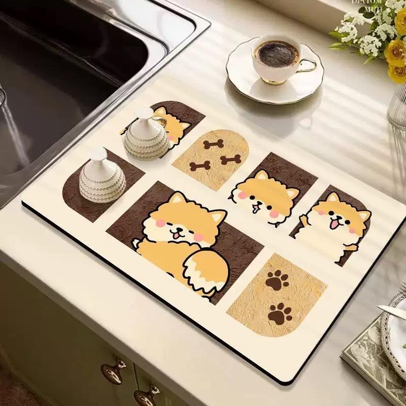 Горячая подставка из диатомовой земли для слива, впитывающая для кухонной столешницы, не требующая стирки, изоляционная, мягкие резиновые подкладки, ретро мультяшный домашний декор 20x30cm
Горячая подставка из диатомовой земли для слива, впитывающая для кухонной столешницы, не требующая стирки, изоляционная, мягкие резиновые подкладки, ретро мультяшный домашний декор 20x30cm