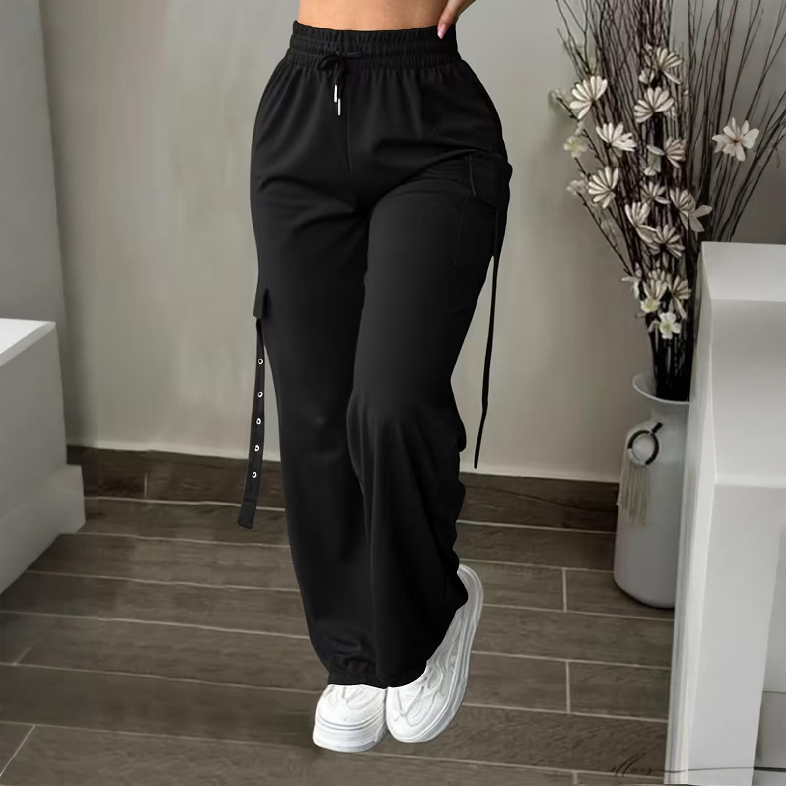 Ladies Fashionable Color Straight Leg Pants With High Waist Pockets Casual Pants XXL чёрный
Ladies Fashionable Color Straight Leg Pants With High Waist Pockets Casual Pants XXL чёрный
