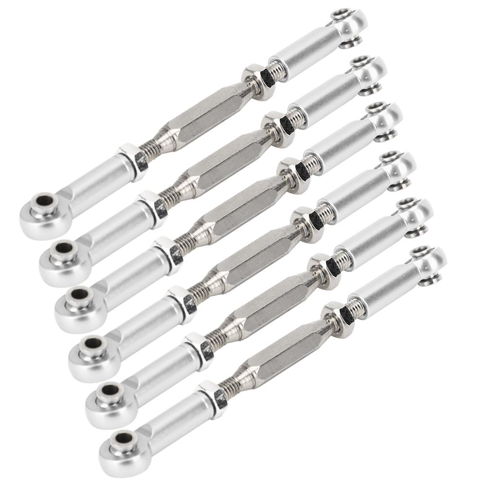 6 pcs 81mm Adjustable Aluminum Servo Links Tie Rod Set for RC Car Accessoriessilver срібний
6 pcs 81mm Adjustable Aluminum Servo Links Tie Rod Set for RC Car Accessoriessilver срібний