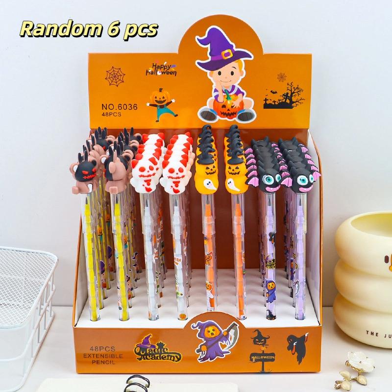 6Pcs Cute Ghost Pumpkin Witch Stackable Block Painting Pencils For Kids Birthday Party Favors Halloween Theme School Rewards A3
6Pcs Cute Ghost Pumpkin Witch Stackable Block Painting Pencils For Kids Birthday Party Favors Halloween Theme School Rewards A3