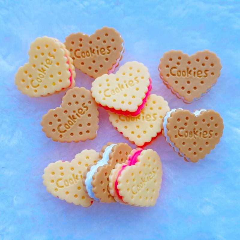 10Pcs New Hybrid Simulation Heart Biscuit Resin Flatback Cabochon Scrapbook Kawaii Embellishments Accessories J28
10Pcs New Hybrid Simulation Heart Biscuit Resin Flatback Cabochon Scrapbook Kawaii Embellishments Accessories J28