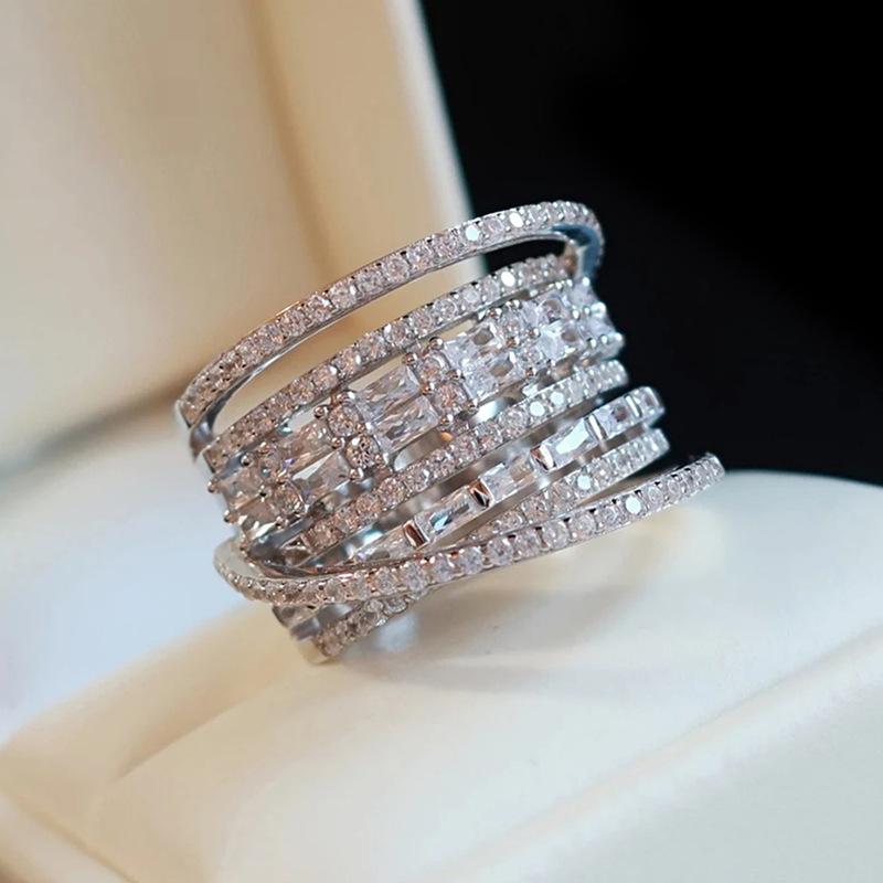 New European and American Multi-layer Design Ring, Personalized and Niche Style, Fashionable and Shiny Zircon Design Accessories 6
New European and American Multi-layer Design Ring, Personalized and Niche Style, Fashionable and Shiny Zircon Design Accessories 6