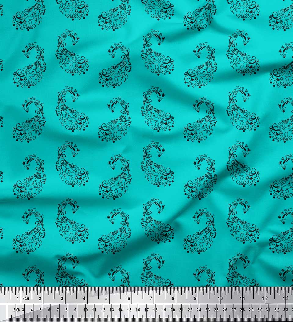 Soimoi Green Japan Crepe Satin Fabric Primrose & Paisley Print Fabric by metre 42 Inch 42 Inch Wide - Poly Crepe зелений
Soimoi Green Japan Crepe Satin Fabric Primrose & Paisley Print Fabric by metre 42 Inch 42 Inch Wide - Poly Crepe зелений
