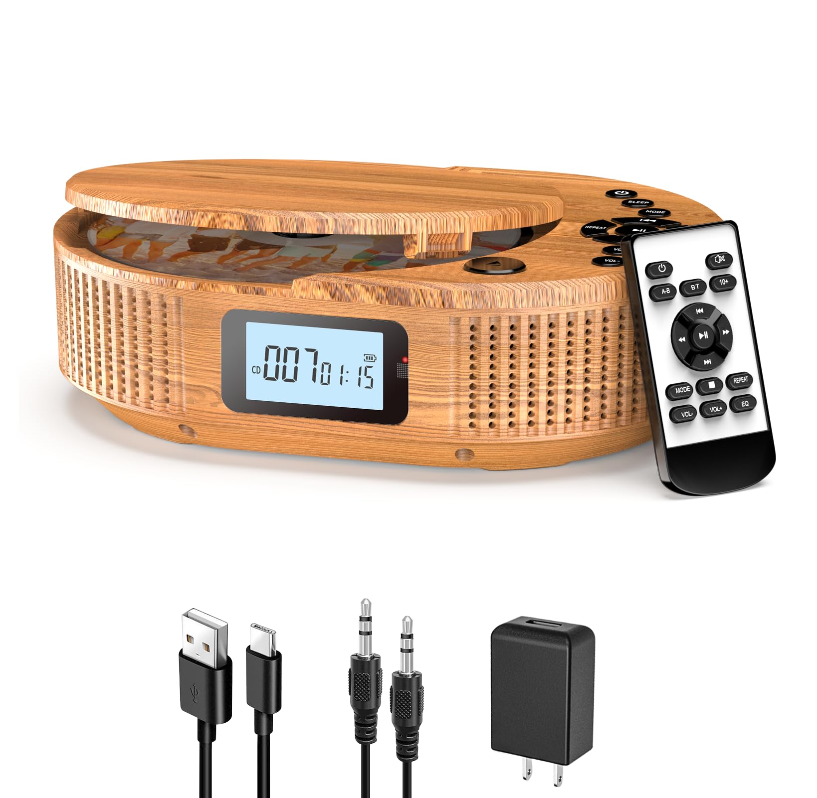 FELEMAN Portable CD Bluetooth 2000mAh CD LED Dustproof Transparent 1 Compatible with Bluetooth Music Japanese Instruction Manual Included Player,
FELEMAN Portable CD Bluetooth 2000mAh CD LED Dustproof Transparent 1 Compatible with Bluetooth Music Japanese Instruction Manual Included Player,