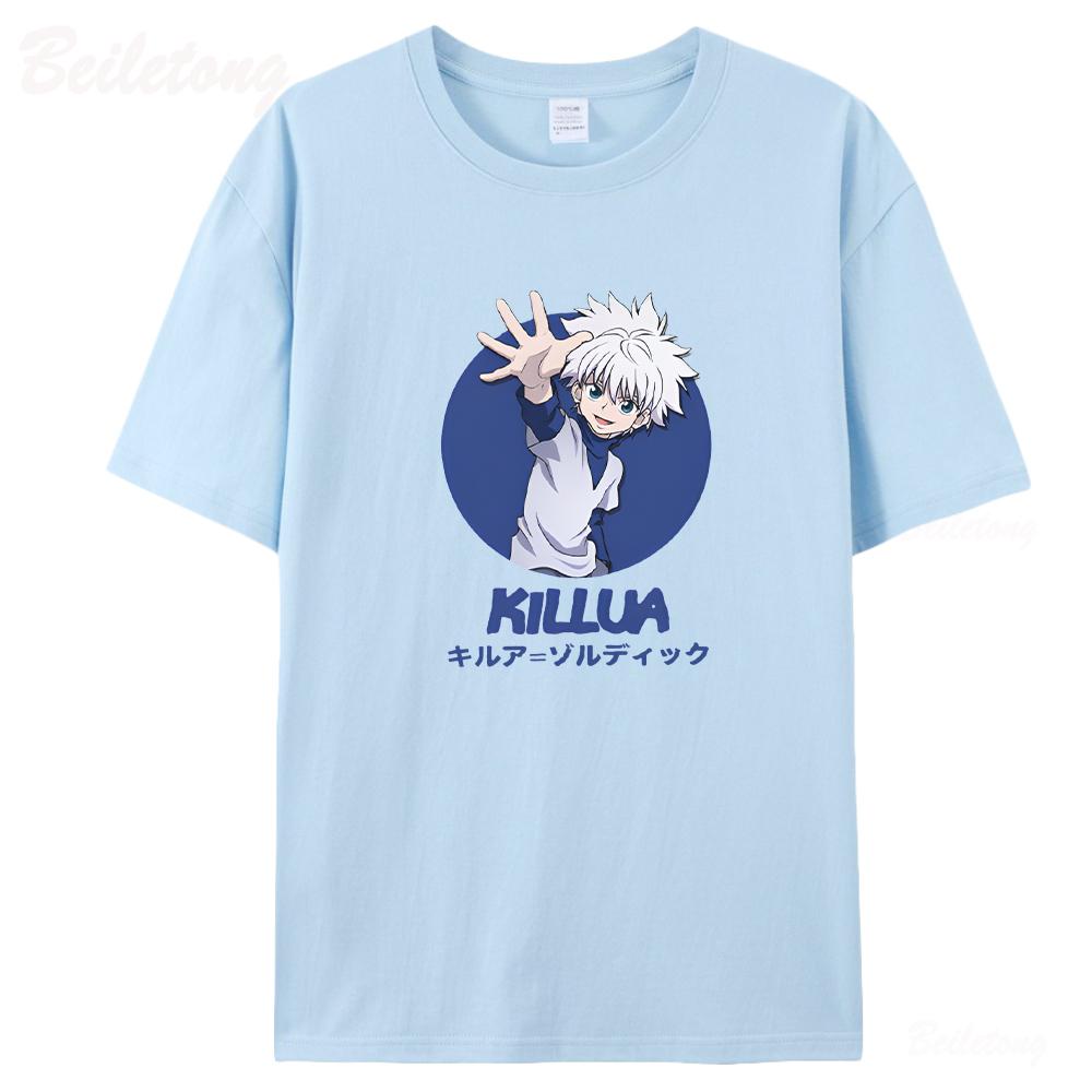 Hunter X Hunter Футболка Zoldyck Killua Высокое качество 100% хлопок с коротким рукавом Аниме Мультфильм Печать Летние Женские Топы Уличная одежда
Hunter X Hunter Футболка Zoldyck Killua Высокое качество 100% хлопок с коротким рукавом Аниме Мультфильм Печать Летние Женские Топы Уличная одежда