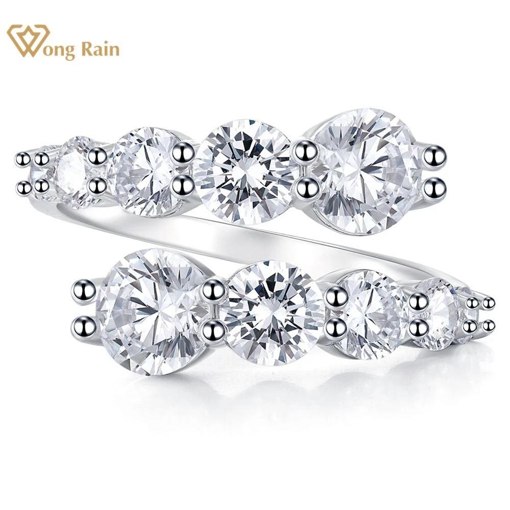Wong Rain, 100% стерлинговое серебро 925 пробы, 6,5 мм, круглый AAAAA, цирконы, драгоценный камень, свадебный подарок, ювелирные изделия, открытое регулируемое кольцо Resizable белый
Wong Rain, 100% стерлинговое серебро 925 пробы, 6,5 мм, круглый AAAAA, цирконы, драгоценный камень, свадебный подарок, ювелирные изделия, открытое регулируемое кольцо Resizable белый