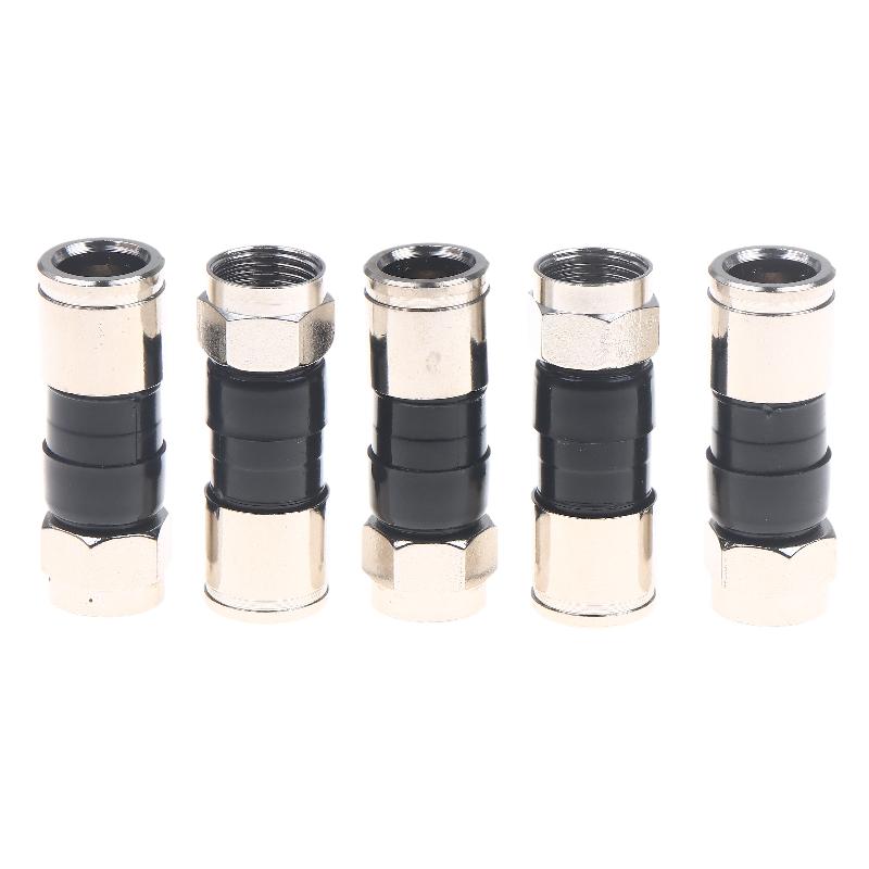 5/10/20Pcs Waterproof Straight Antenna Cable Adapters RG6 F-Type Coaxial Compression Connectors For Satellite & Cable TV
5/10/20Pcs Waterproof Straight Antenna Cable Adapters RG6 F-Type Coaxial Compression Connectors For Satellite & Cable TV