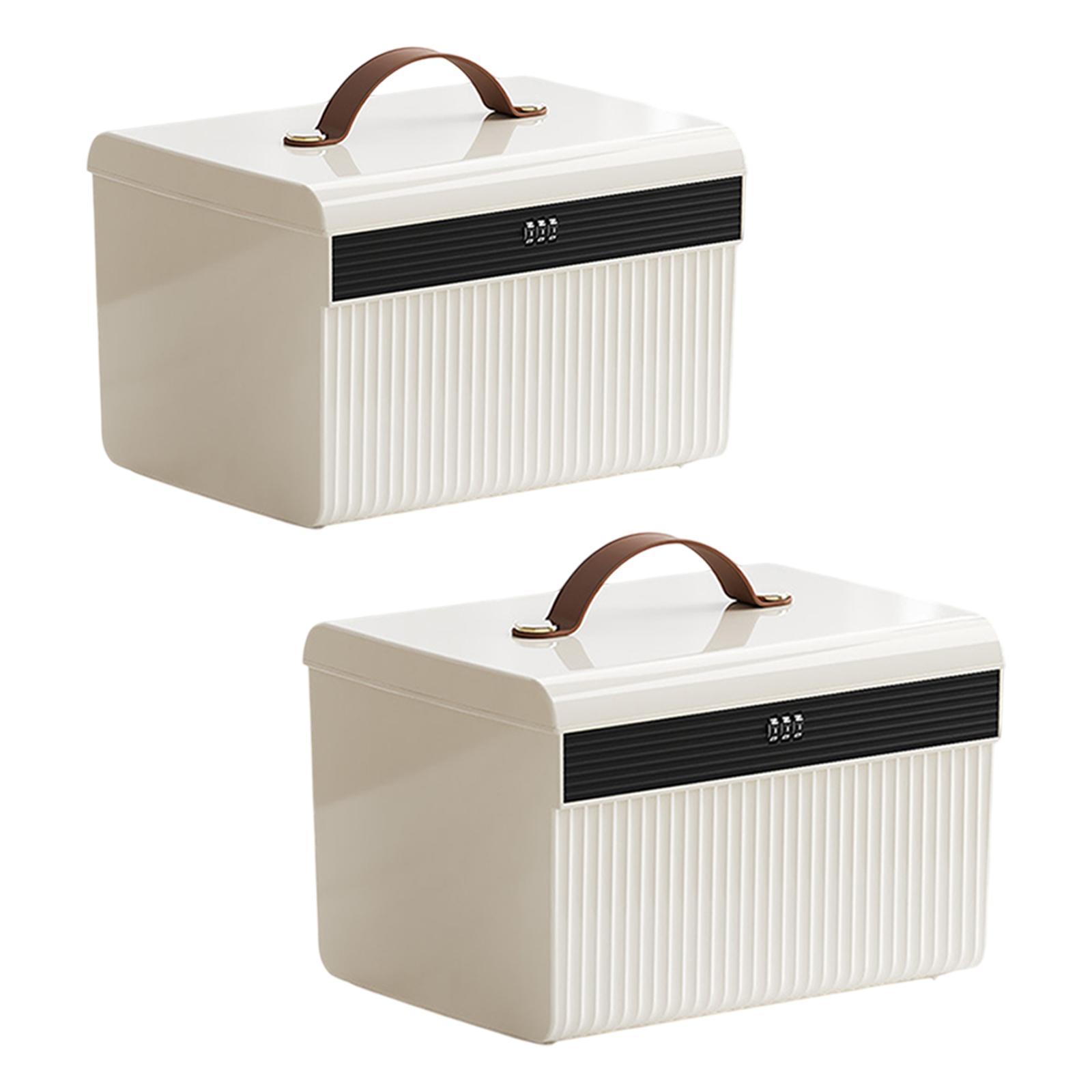 Lockable Storage Box with Coded Lock Portable Versatile Convenient Locking Box 28cmx21cmx18cm
Lockable Storage Box with Coded Lock Portable Versatile Convenient Locking Box 28cmx21cmx18cm