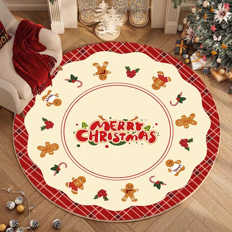 Christmas themed Round Rug with Santa Claus Tree Reindeer Patterns Floor Mat for Holiday Decor Adding Festive Cheer 100cm
Christmas themed Round Rug with Santa Claus Tree Reindeer Patterns Floor Mat for Holiday Decor Adding Festive Cheer 100cm