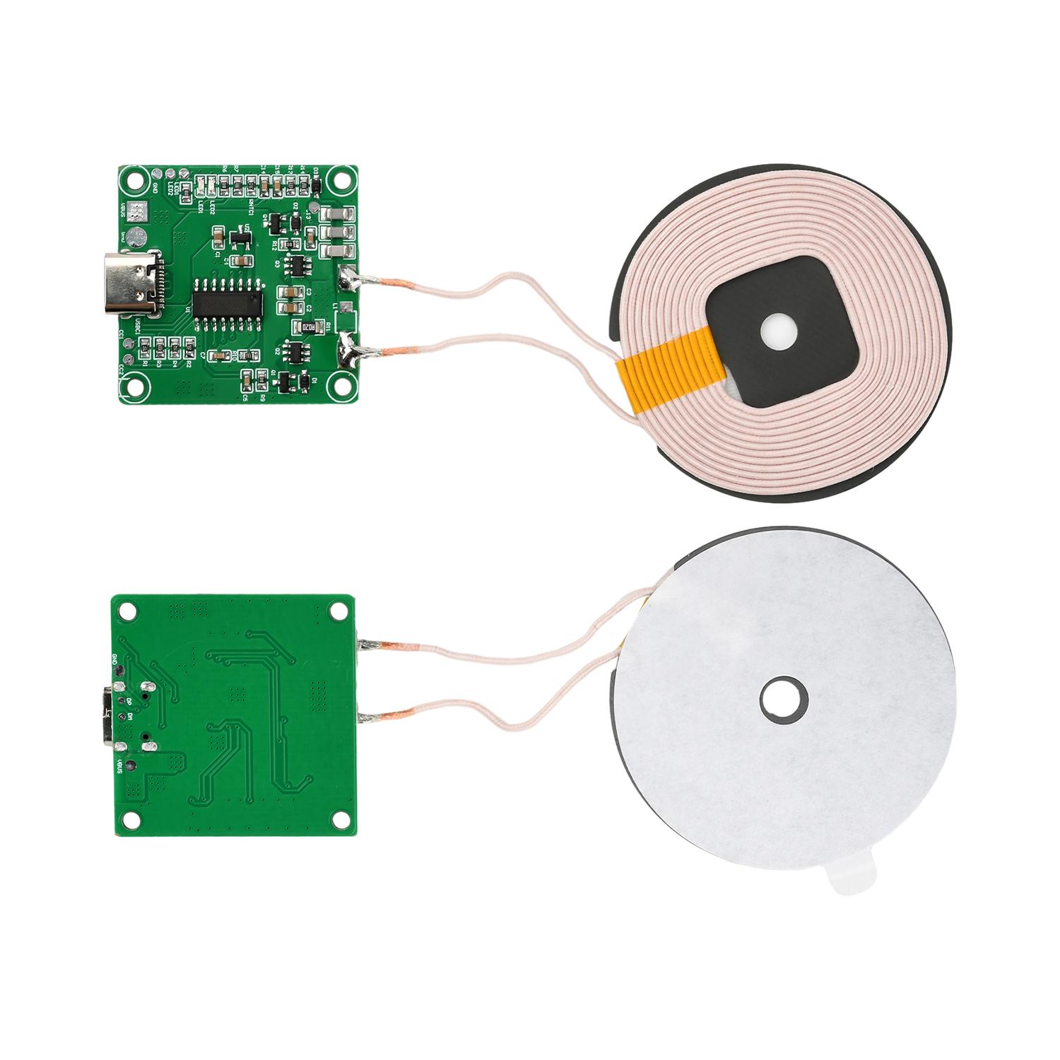 DC 5V 9V 12V 15W wireless charging module long-distance 10MM transmitter fast charging mobile phone charger Type C interface
DC 5V 9V 12V 15W wireless charging module long-distance 10MM transmitter fast charging mobile phone charger Type C interface