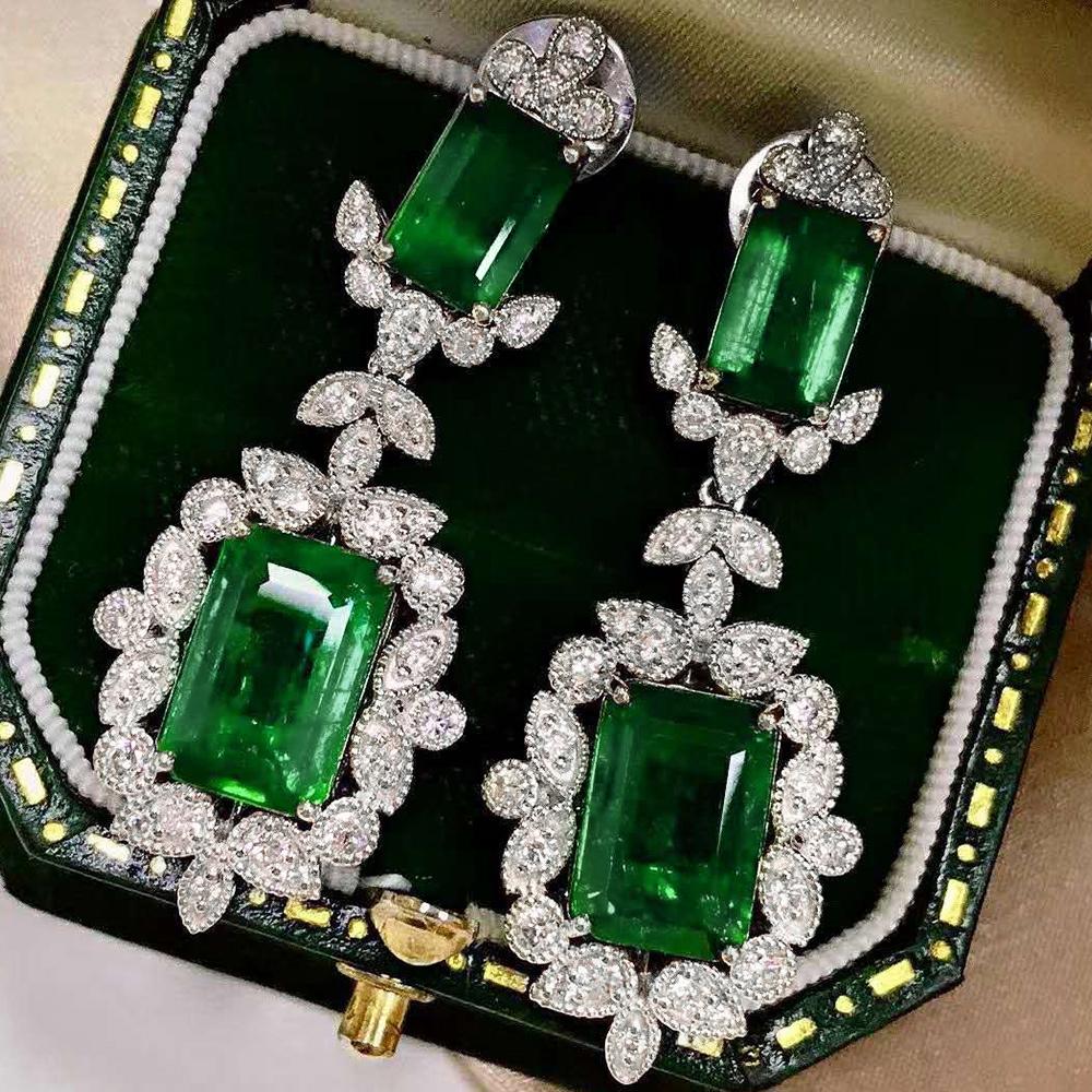 CAOSHI Attractive Female Drop Earrings Bright Green Crystal Tone Zircon for Anniversary Party Delicate Design Zircon for Party
CAOSHI Attractive Female Drop Earrings Bright Green Crystal Tone Zircon for Anniversary Party Delicate Design Zircon for Party