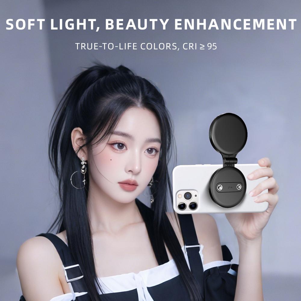 BRDRC Magnetic Fill Light Selfie Light Power Bank Rotatable Phone Stand Compatible with MagSafe White
BRDRC Magnetic Fill Light Selfie Light Power Bank Rotatable Phone Stand Compatible with MagSafe White