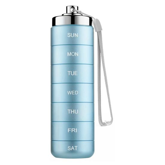 Pill Box Silicone Sealed Waterproof Aluminum Alloy Casing Pill Organizer with 7 Compartments Portable Pill Storage Case світло-синій колір
Pill Box Silicone Sealed Waterproof Aluminum Alloy Casing Pill Organizer with 7 Compartments Portable Pill Storage Case світло-синій колір