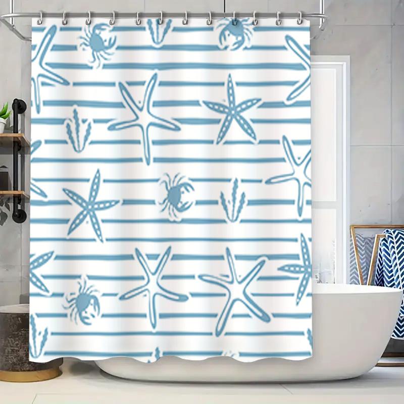 Blue White Ocean Animal Shower Curtain Waterproof Bathroom Decor Modern Style 3D Print Home Textiles Printed Water-Resistant Fab W60H190(CM)-1 Pcs
Blue White Ocean Animal Shower Curtain Waterproof Bathroom Decor Modern Style 3D Print Home Textiles Printed Water-Resistant Fab W60H190(CM)-1 Pcs