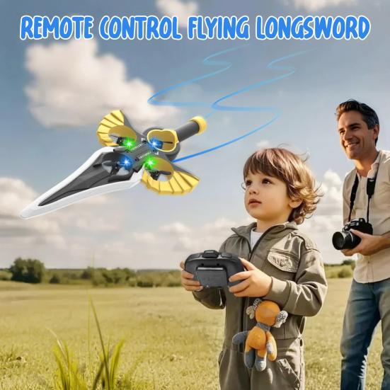 Remote Control Flying Longsword Glider with LED Light 360 Degrees Stunt Flip Easy to Fly Kids Teens Adults 2.4GHz RC Flying Longsword Toy One Battery
Remote Control Flying Longsword Glider with LED Light 360 Degrees Stunt Flip Easy to Fly Kids Teens Adults 2.4GHz RC Flying Longsword Toy One Battery