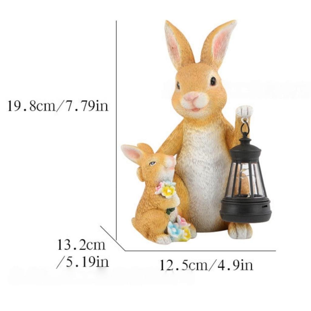 Solar Resin Rabbit Family Lantern Ornament Rural Style Garden Balcony Courtyard Decorative Sculpture for Atmosphere Arrangement
Solar Resin Rabbit Family Lantern Ornament Rural Style Garden Balcony Courtyard Decorative Sculpture for Atmosphere Arrangement