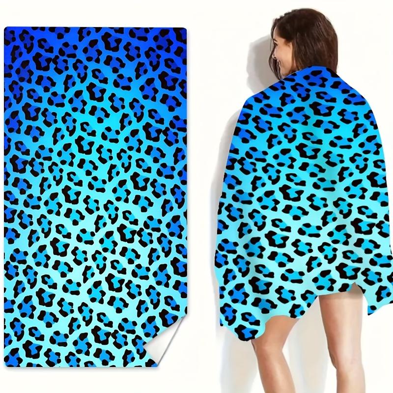 Blue Gradient Leopard Beach Towel Single Sided 2DPrint Soft Microfiber Absorbent Towel For Pool Beach Bath Time Bold Trendy Vibe W30*H60(CM)
Blue Gradient Leopard Beach Towel Single Sided 2DPrint Soft Microfiber Absorbent Towel For Pool Beach Bath Time Bold Trendy Vibe W30*H60(CM)