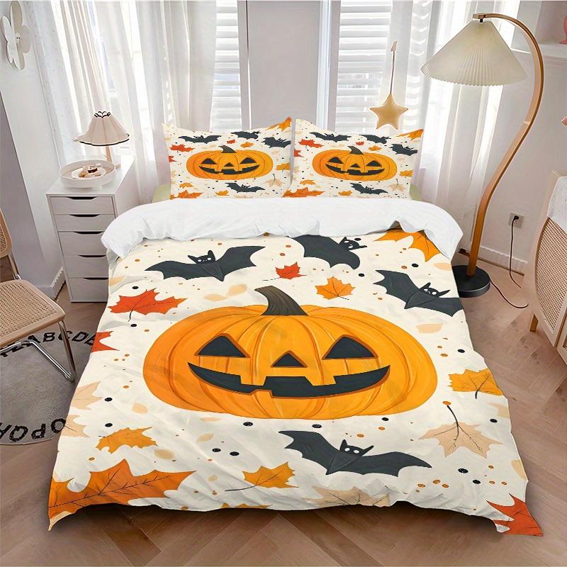 3pcs Halloween Pumpkin Soft Comfortable Bedding set, For Bedroom, Guest Room And Dorm, All - Season Use, High-Definition Printing119 135x200cm
3pcs Halloween Pumpkin Soft Comfortable Bedding set, For Bedroom, Guest Room And Dorm, All - Season Use, High-Definition Printing119 135x200cm