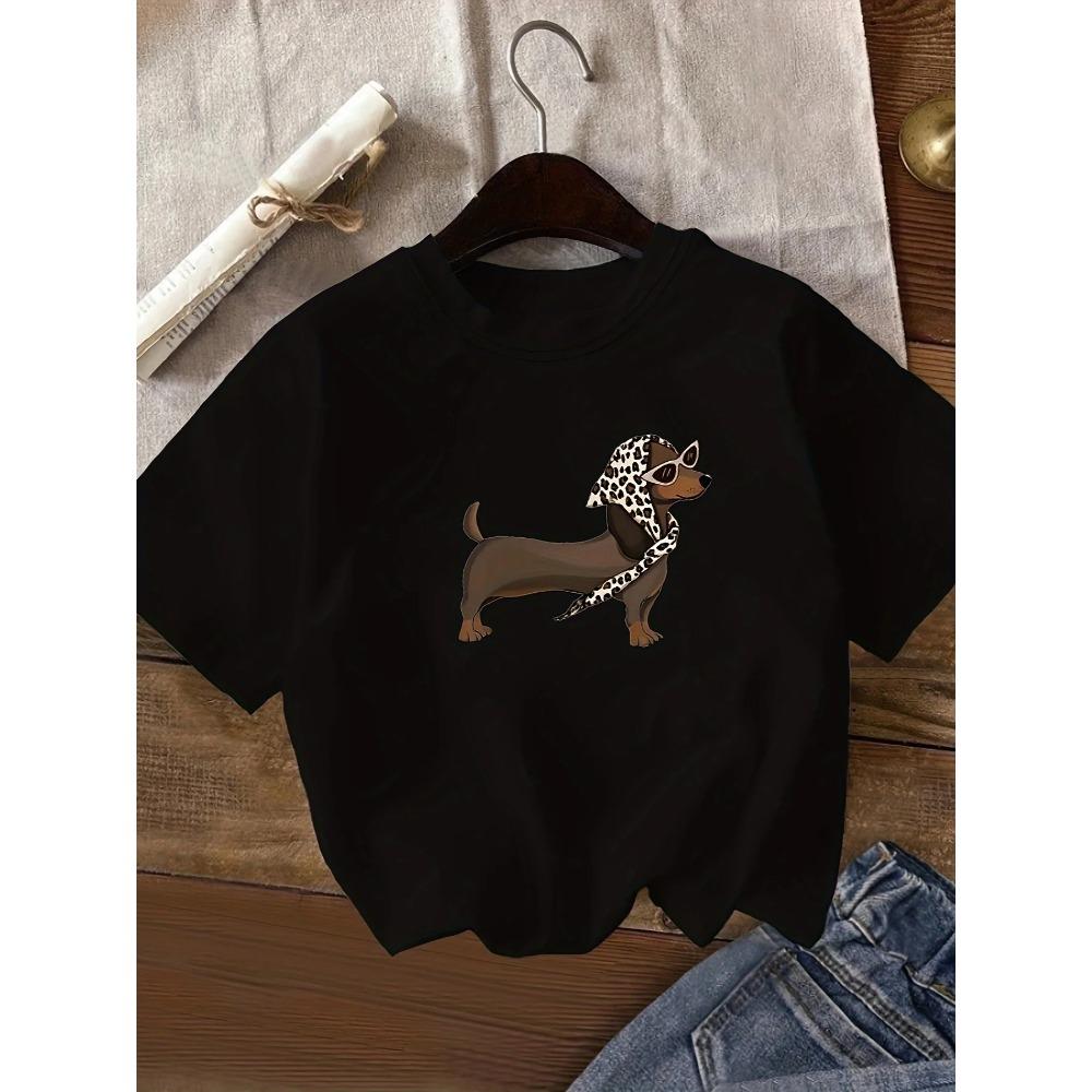 Summer Clothing Women s Casual Dachshund Leopard Print Short Sleeve T-Shirt White Crew Neck Summer Tops and Comfortable XS
Summer Clothing Women s Casual Dachshund Leopard Print Short Sleeve T-Shirt White Crew Neck Summer Tops and Comfortable XS