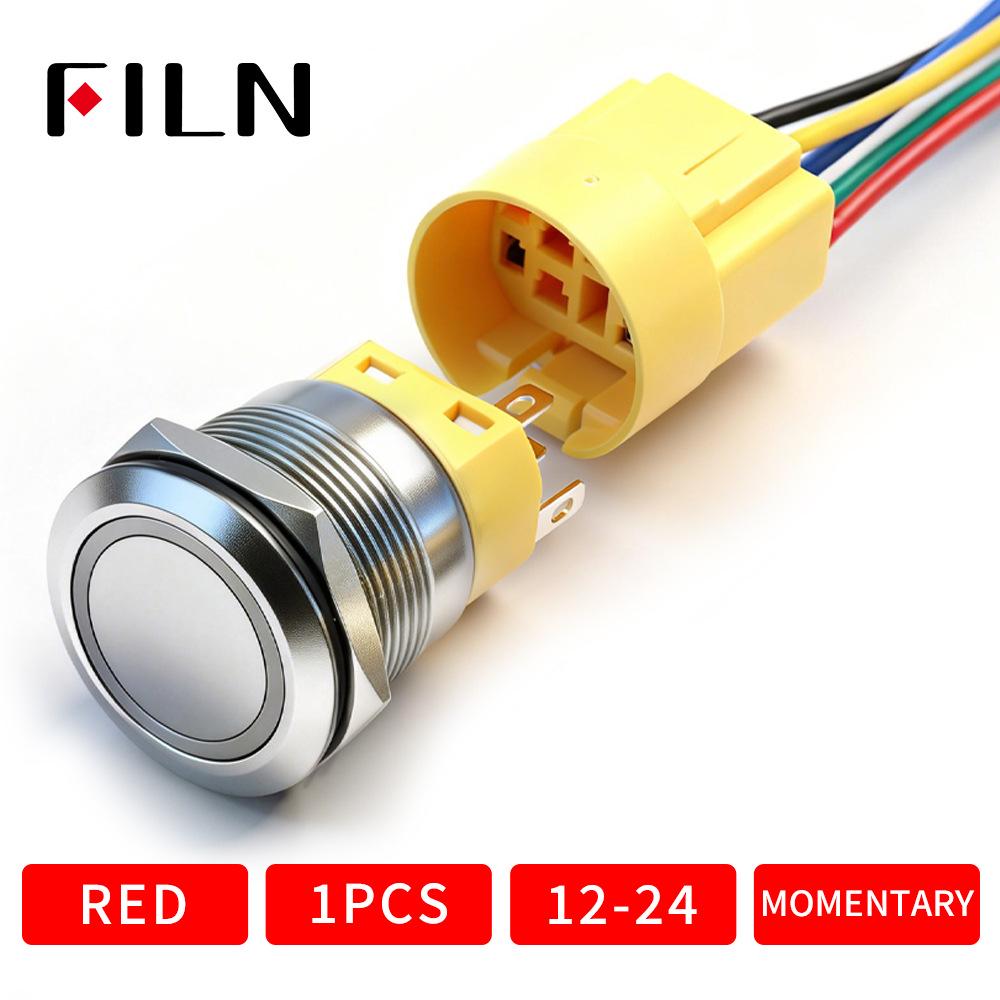 FeilinFILN 22MM LED Self-Resetting/Self-Locking Button Switch - 1 Pack
FeilinFILN 22MM LED Self-Resetting/Self-Locking Button Switch - 1 Pack