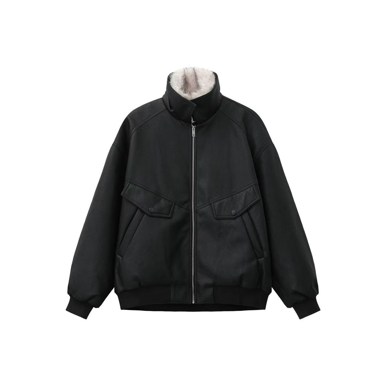 Unisex Trendy Black/Brown Groundhog Fur PU Leather Winter Coat M чорний
Unisex Trendy Black/Brown Groundhog Fur PU Leather Winter Coat M чорний