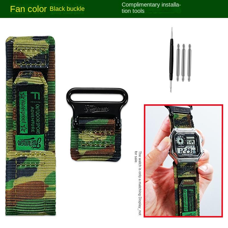 18mm Nylon watch strap For Casio A158 A168 f91w A159/A169 AE-1200/1300 F105/F84 F-108/W-216H series Men Outdoor Sports watchband 18mm-Width
18mm Nylon watch strap For Casio A158 A168 f91w A159/A169 AE-1200/1300 F105/F84 F-108/W-216H series Men Outdoor Sports watchband 18mm-Width