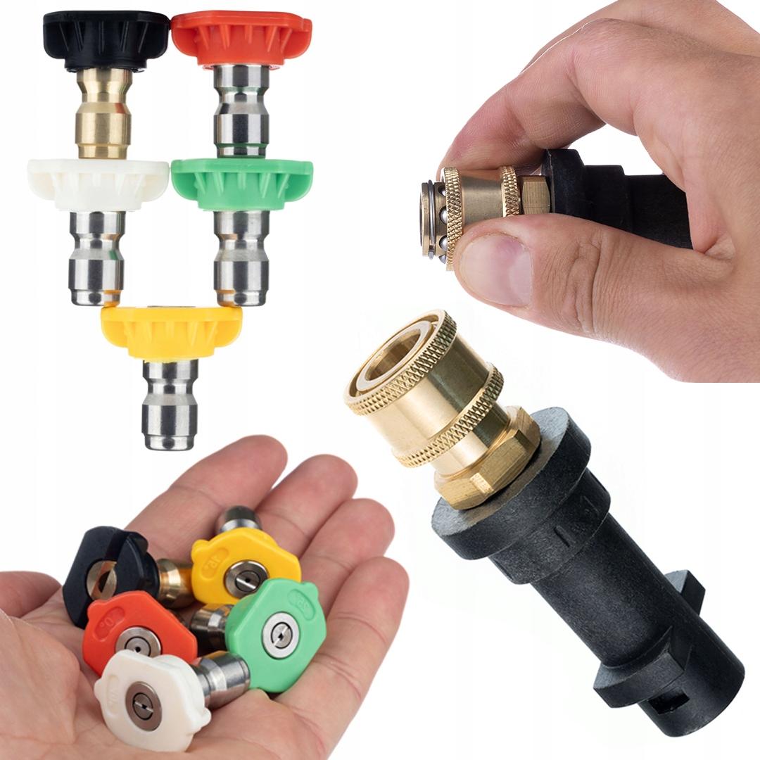 Rosfix Zestaw Dysz 0°/15°/25°/40°/SOAP z Adapterem Bayonet 1/4 – Kompatybilny z Myjkami Kärcher K2–K7 | 200 BAR | Wysoka Jakość Wykonania
Rosfix Zestaw Dysz 0°/15°/25°/40°/SOAP z Adapterem Bayonet 1/4 – Kompatybilny z Myjkami Kärcher K2–K7 | 200 BAR | Wysoka Jakość Wykonania