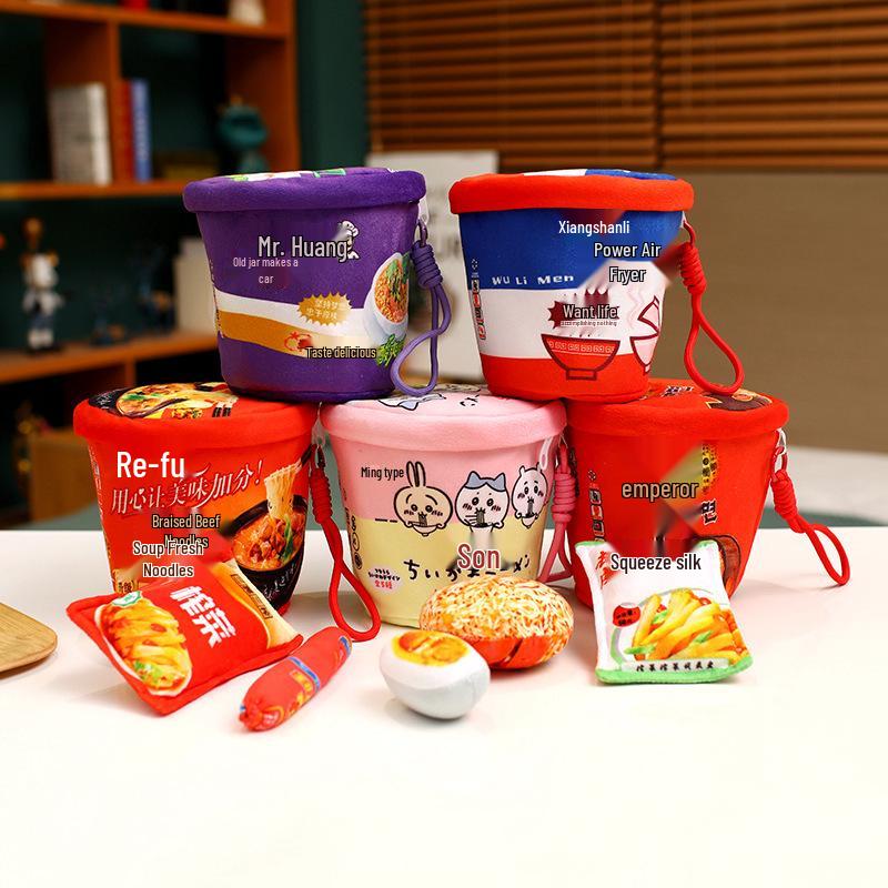 Kids Instant Noodle Plush Toy & Keychain Set: Fun Snack Combo with Storage Cup 15*15cm Noodle Combo
Kids Instant Noodle Plush Toy & Keychain Set: Fun Snack Combo with Storage Cup 15*15cm Noodle Combo