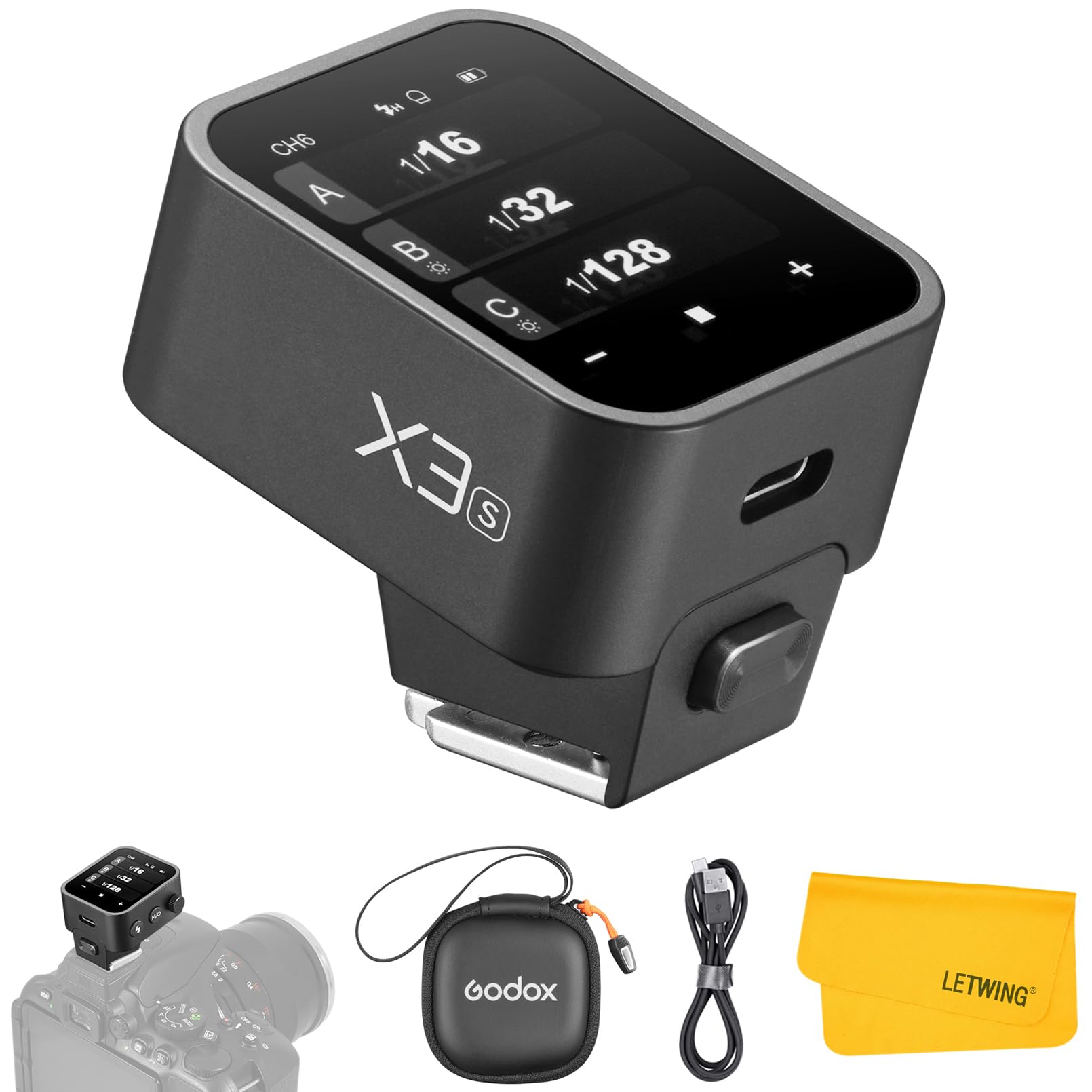 Compliance GODOX X3S Flash Trigger Transmitter TTL Wireless High Speed Sync TTL X3 Transmitter Compatible with Sony Sony Cameras Upgraded [Technical
Compliance GODOX X3S Flash Trigger Transmitter TTL Wireless High Speed Sync TTL X3 Transmitter Compatible with Sony Sony Cameras Upgraded [Technical
