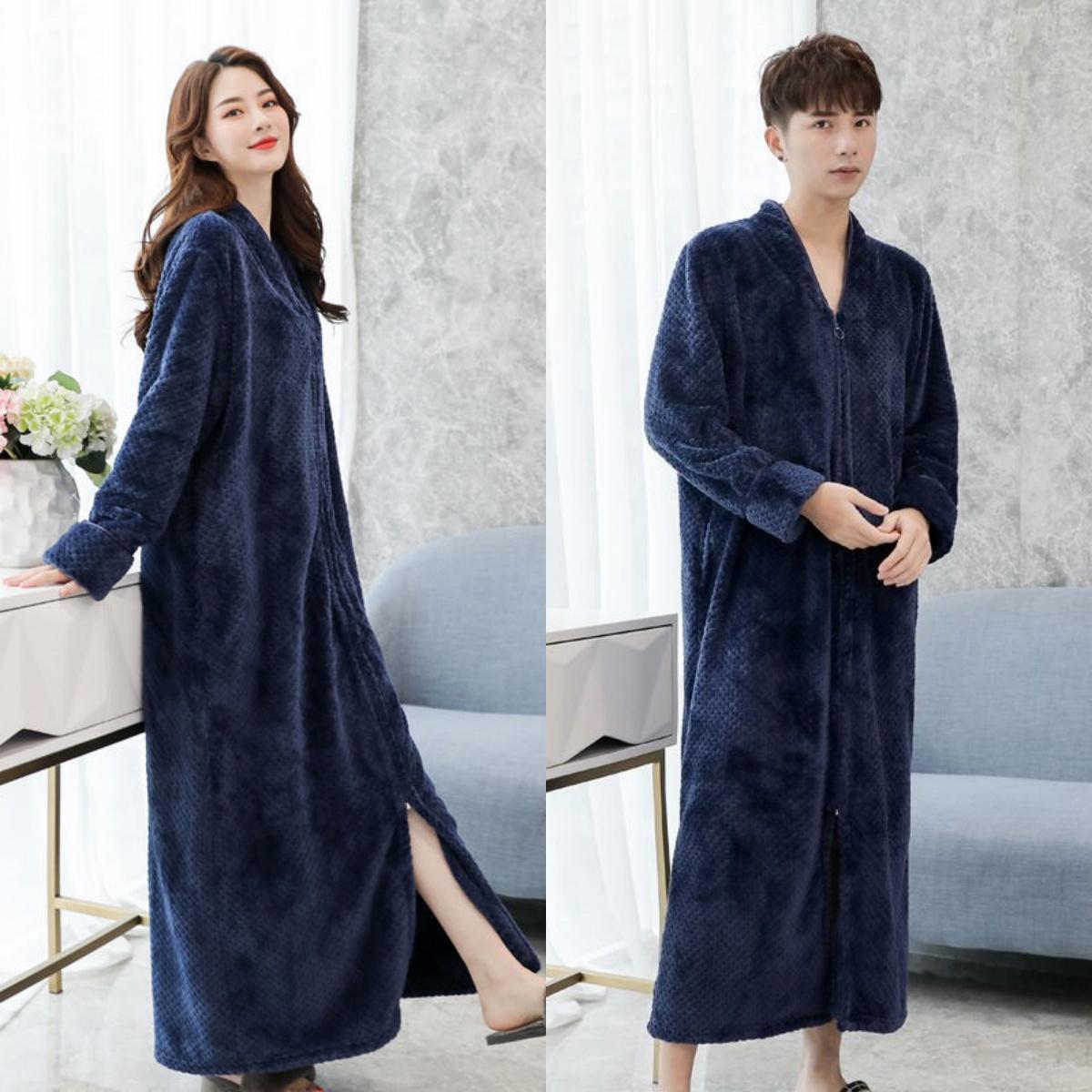 Цельная осенне-зимняя ночная рубашка унисекс большого размера, банная юбка, зимняя длинная ночная рубашка из плотной фланели, женская ночная рубашка XL темно-синий
Цельная осенне-зимняя ночная рубашка унисекс большого размера, банная юбка, зимняя длинная ночная рубашка из плотной фланели, женская ночная рубашка XL темно-синий