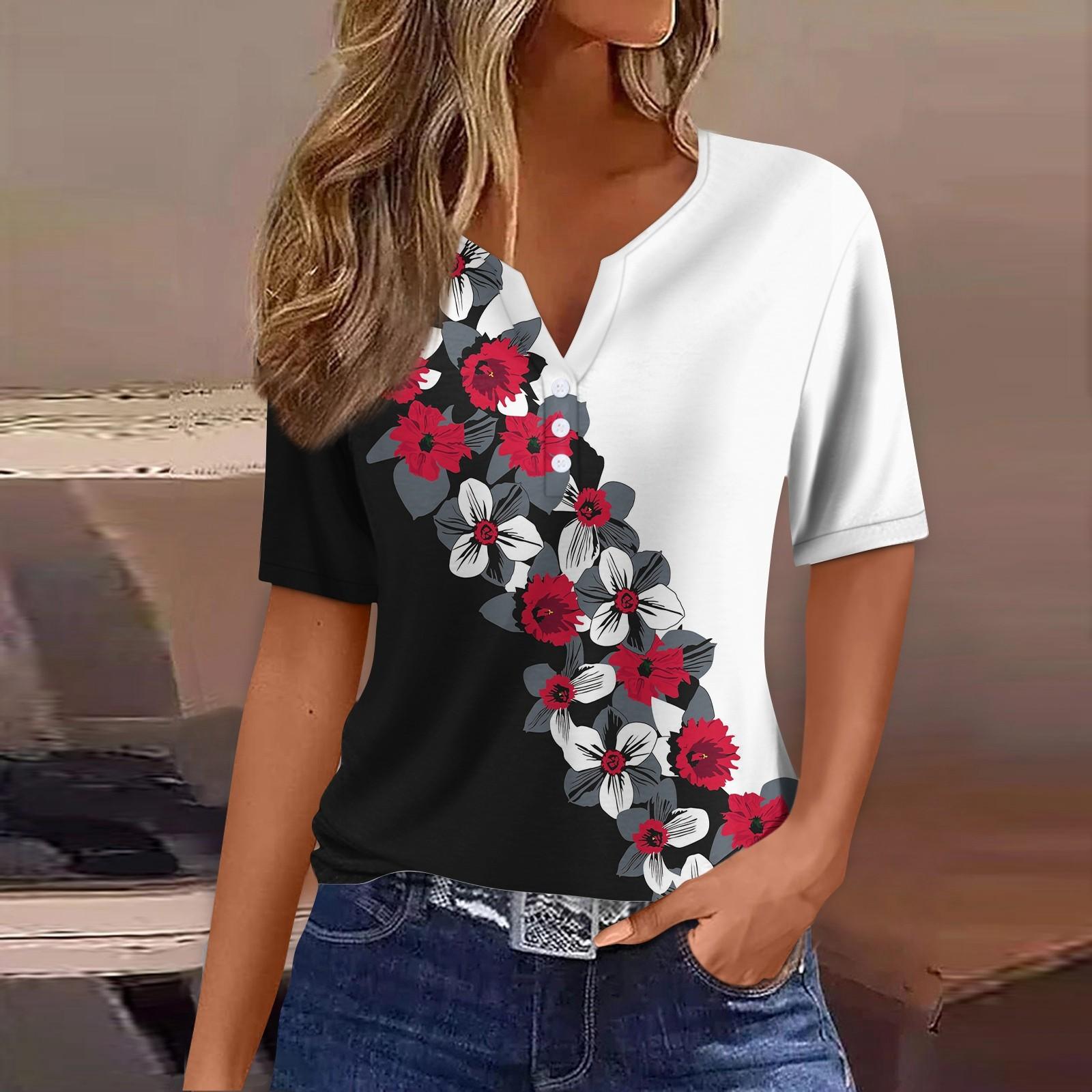 Summer Tops for Women 2025 Trendy Cute Summer Tops for Women, Short Sleeve Shirts, Women s T-Shirts, Ladies Summer Tops XL червоний
Summer Tops for Women 2025 Trendy Cute Summer Tops for Women, Short Sleeve Shirts, Women s T-Shirts, Ladies Summer Tops XL червоний